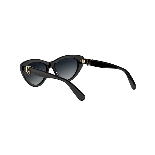 Óculos de Sol Christian Dior Oblique B2I CD40286I_5501B Acetato Preto com lentes na cor Cinza Degradê 5