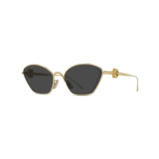 Óculos de Sol Loewe LW40209U_5730A Metal Dourado com lentes na cor Cinza 1