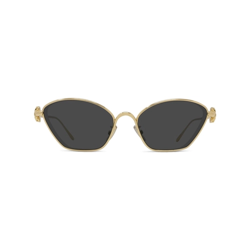 Óculos de Sol Loewe LW40209U_5730A Metal Dourado com lentes na cor Cinza