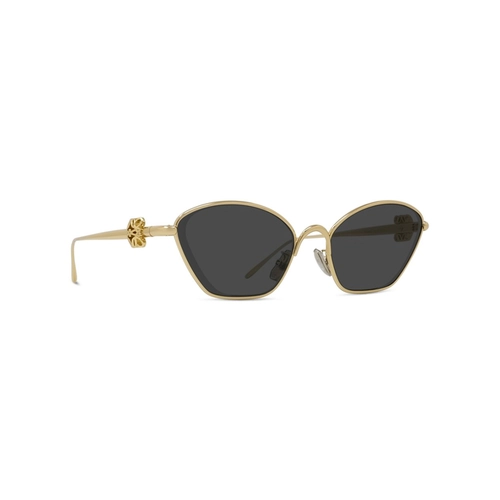 Óculos de Sol Loewe LW40209U_5730A Metal Dourado com lentes na cor Cinza