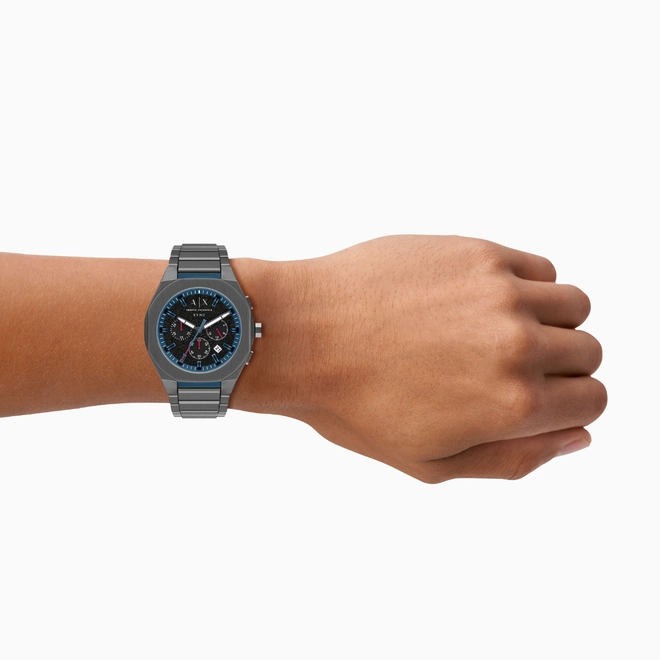 Relógio Armani Exchange A|X Sync Cronógrafo - AX4295B1 P1GX Preto 2