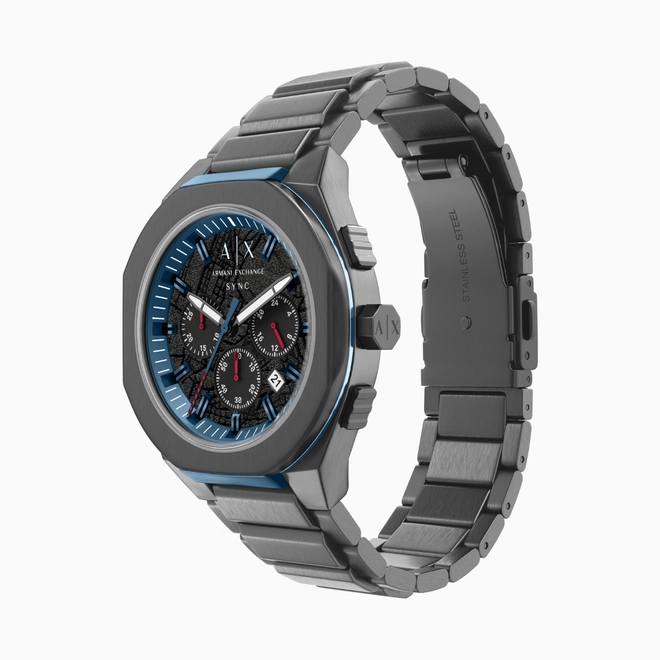 Relógio Armani Exchange A|X Sync Cronógrafo - AX4295B1 P1GX Preto 3