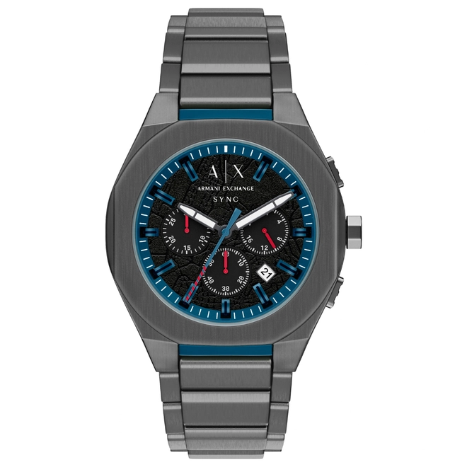 Relógio Armani Exchange A|X Sync Cronógrafo - AX4295B1 P1GX Preto 1