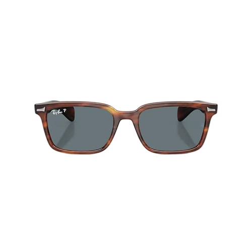 Óculos de Sol Ray-Ban Brunel 0RB2234 954/3R56 Marrom Mesclado com lentes na cor Azul
