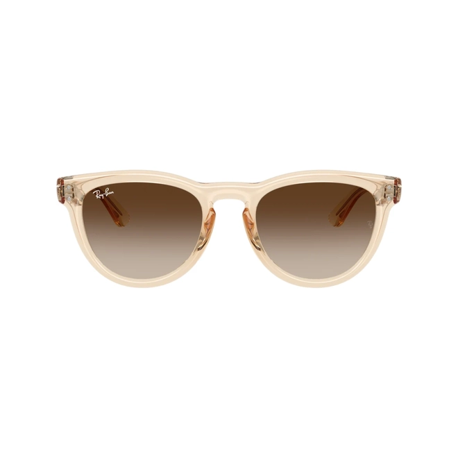Óculos de Sol Ray-Ban 0RB2237 69021351 Propionato Bege Transparente com lentes na cor Marrom Degradê 2