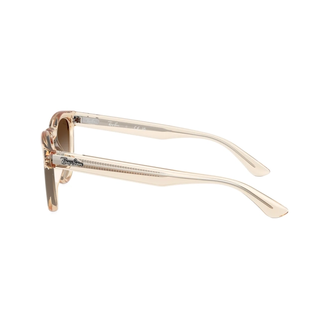 Óculos de Sol Ray-Ban 0RB2237 69021351 Propionato Bege Transparente com lentes na cor Marrom Degradê 4