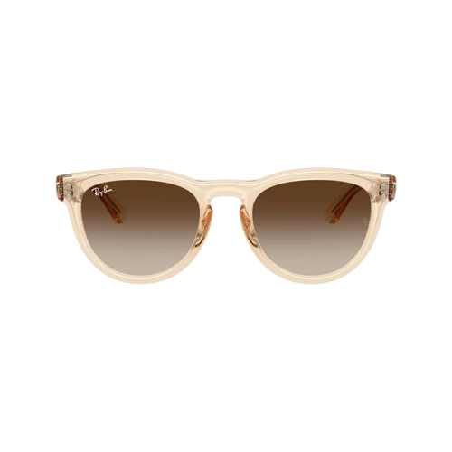 Óculos de Sol Ray-Ban 0RB2237 69021351 Propionato Bege Transparente com lentes na cor Marrom Degradê