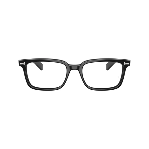 Óculos de Grau Ray-Ban Brunel 0RX5534 2000 55 Acetato Preto Polido
