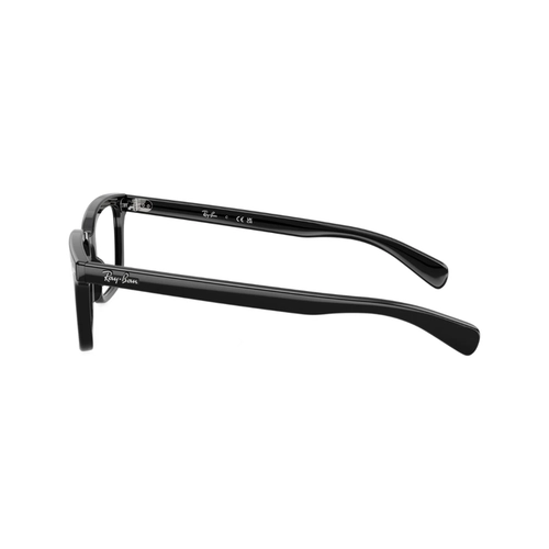 Óculos de Grau Ray-Ban Brunel 0RX5534 2000 55 Acetato Preto Polido