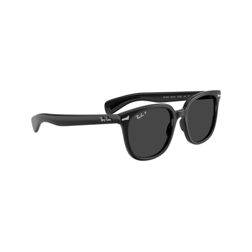 Óculos de Sol Ray-Ban Brunel II 0RB2235 901/4853 Propionato Preto Polido com lentes na cor Preto Polarizado