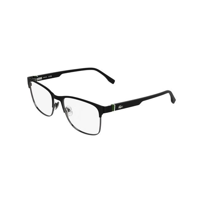 Óculos de Grau Lacoste L2319 002 57 Metal Preto e Verde 1