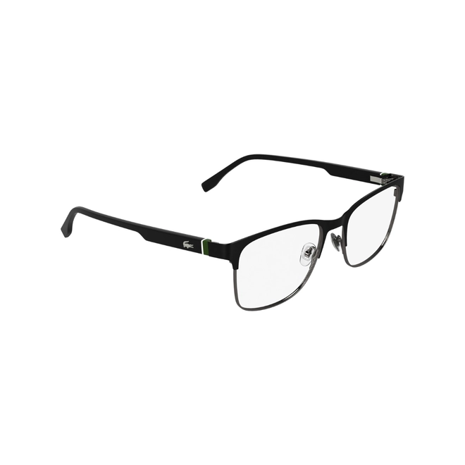 Óculos de Grau Lacoste L2319 002 57 Metal Preto e Verde 3