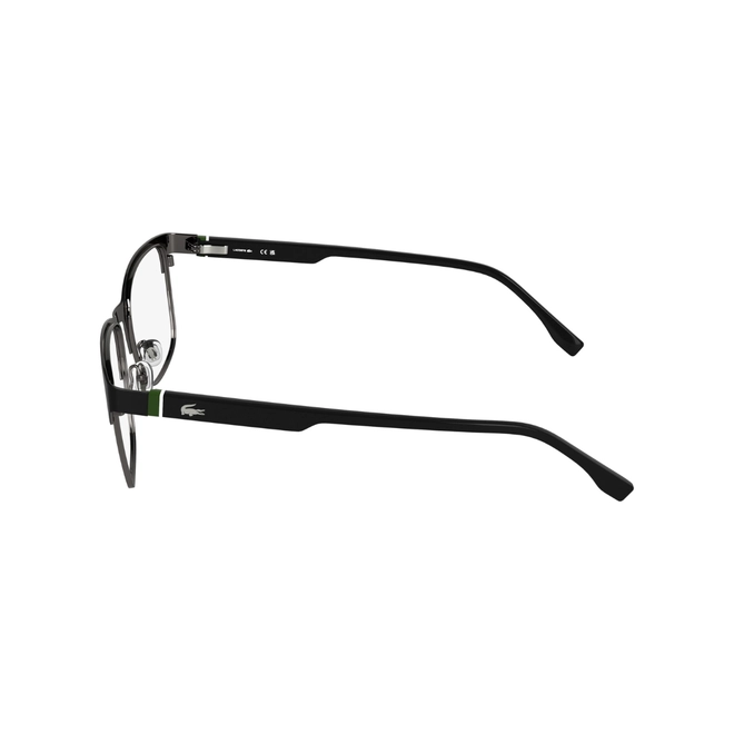 Óculos de Grau Lacoste L2319 002 57 Metal Preto e Verde 4