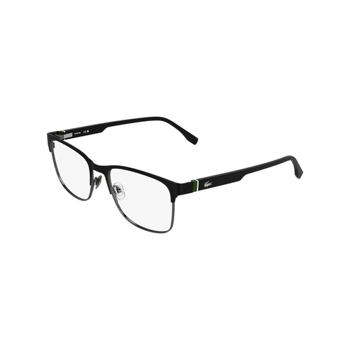 Óculos de Grau Lacoste L2319 002 57 Metal Preto e Verde