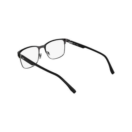 Óculos de Grau Lacoste L2319 002 57 Metal Preto e Verde