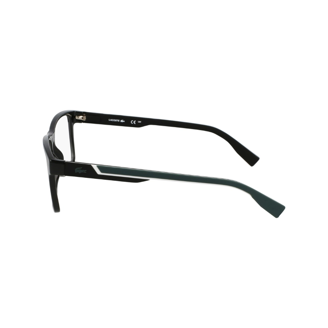 Óculos de Grau Lacoste com Clip-On L2707MAG-SET N 001 55 Acetato Preto com lentes na cor Verde 4