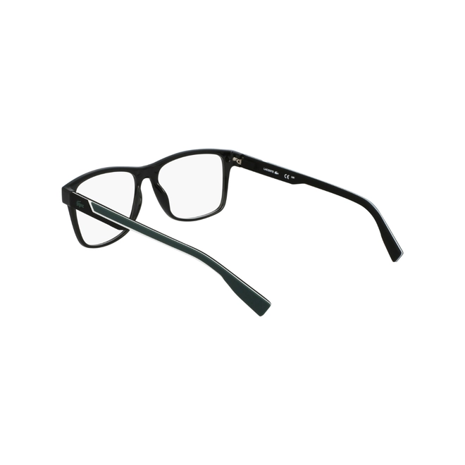 Óculos de Grau Lacoste com Clip-On L2707MAG-SET N 001 55 Acetato Preto com lentes na cor Verde 5