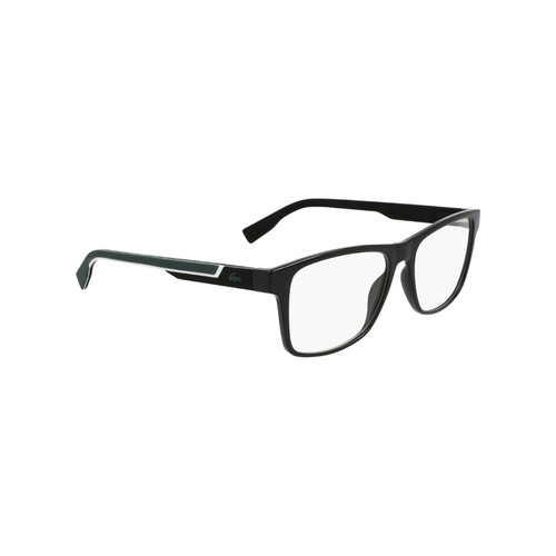 Óculos de Grau Lacoste com Clip-On L2707MAG-SET N 001 55 Acetato Preto com lentes na cor Verde