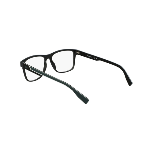 Óculos de Grau Lacoste com Clip-On L2707MAG-SET N 001 55 Acetato Preto com lentes na cor Verde