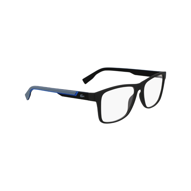 Óculos de Grau Lacoste com Clip-On L2707MAG-SET N 002 55 Acetato Preto com lentes na cor Cinza 3