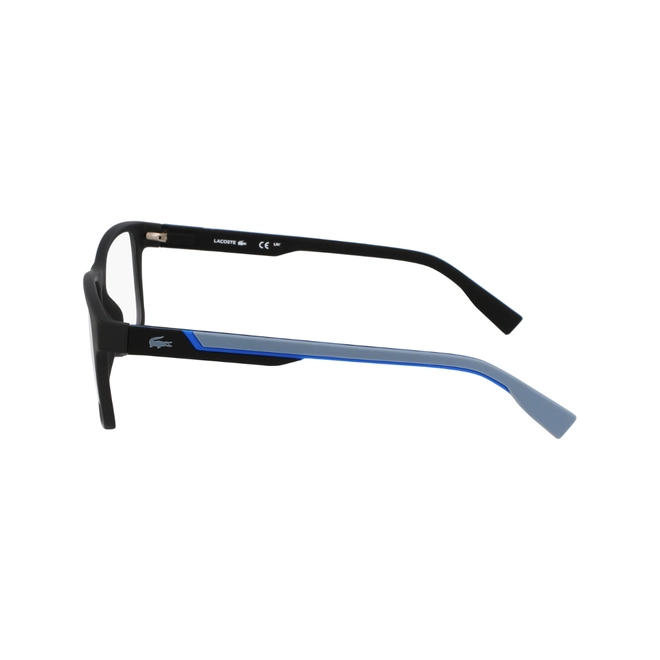Óculos de Grau Lacoste com Clip-On L2707MAG-SET N 002 55 Acetato Preto com lentes na cor Cinza 4