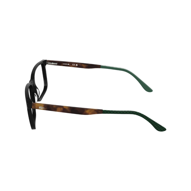 Óculos de Grau Lacoste L2993N 001 57 Acetato Preto e Marrom Mesclado 4