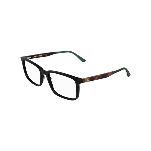 Óculos de Grau Lacoste L2993N 001 57 Acetato Preto e Marrom Mesclado
