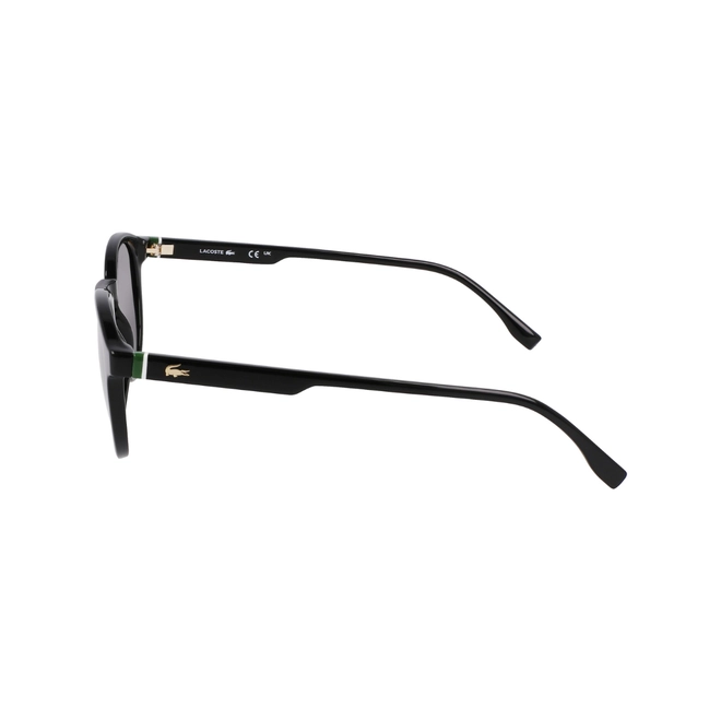 Óculos de Sol Lacoste L6030S N001 50 Acetato Preto com lentes na cor Cinza 4