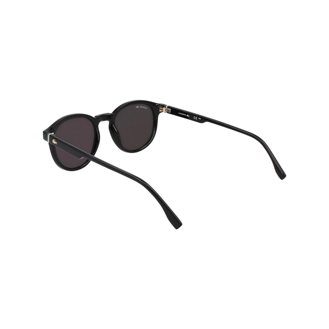 Óculos de Sol Lacoste L6030S N001 50 Acetato Preto com lentes na cor Cinza 5