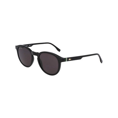 Óculos de Sol Lacoste L6030S N001 50 Acetato Preto com lentes na cor Cinza