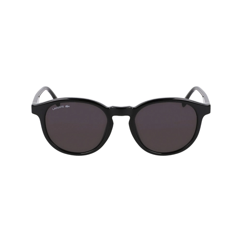 Óculos de Sol Lacoste L6030S N001 50 Acetato Preto com lentes na cor Cinza