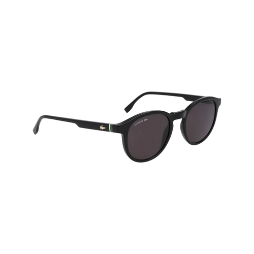 Óculos de Sol Lacoste L6030S N001 50 Acetato Preto com lentes na cor Cinza