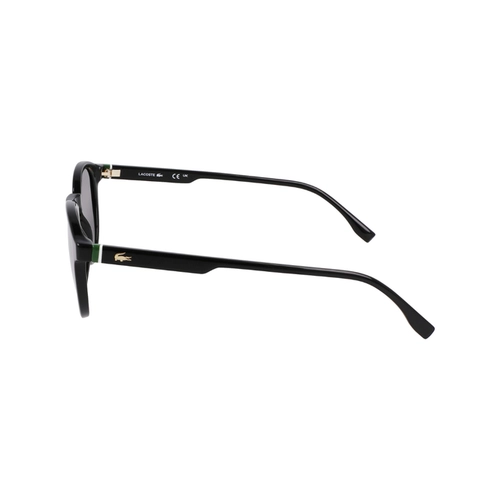 Óculos de Sol Lacoste L6030S N001 50 Acetato Preto com lentes na cor Cinza