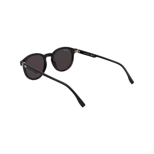 Óculos de Sol Lacoste L6030S N001 50 Acetato Preto com lentes na cor Cinza
