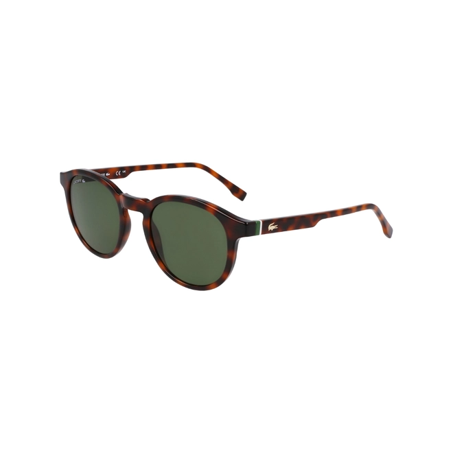 Óculos de Sol Lacoste L6030S N214 50 Acetato Marrom Mesclado com lentes na cor Verde 1