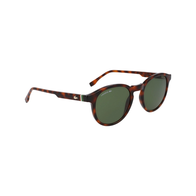 Óculos de Sol Lacoste L6030S N214 50 Acetato Marrom Mesclado com lentes na cor Verde 3