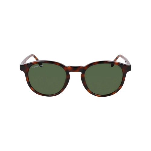 Óculos de Sol Lacoste L6030S N214 50 Acetato Marrom Mesclado com lentes na cor Verde