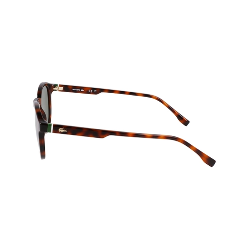 Óculos de Sol Lacoste L6030S N214 50 Acetato Marrom Mesclado com lentes na cor Verde