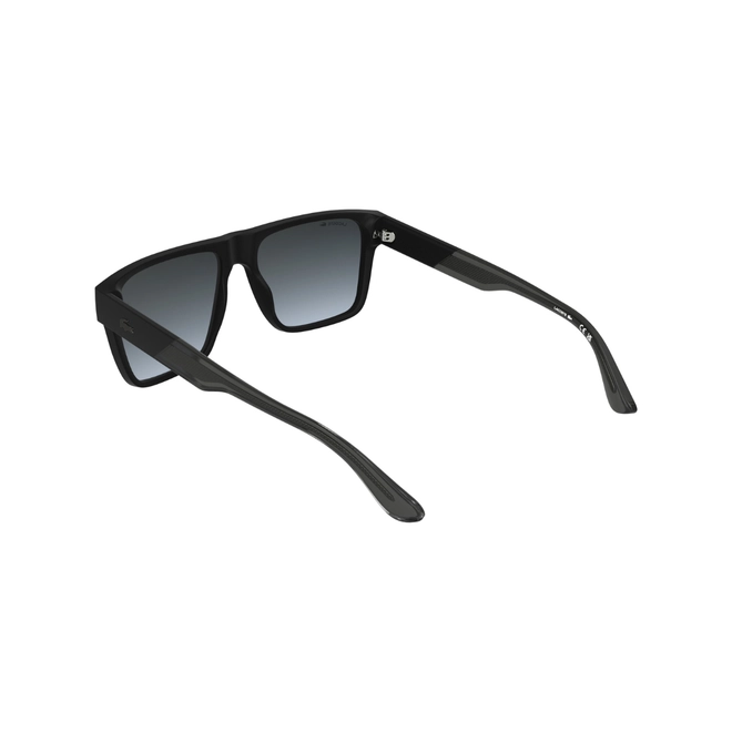 Óculos de Sol Lacoste L6085S 002 58 Acetato Preto com lentes na cor Cinza Degradê 5