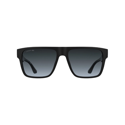 Óculos de Sol Lacoste L6085S 002 58 Acetato Preto com lentes na cor Cinza Degradê