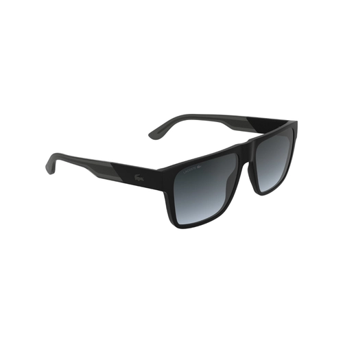 Óculos de Sol Lacoste L6085S 002 58 Acetato Preto com lentes na cor Cinza Degradê