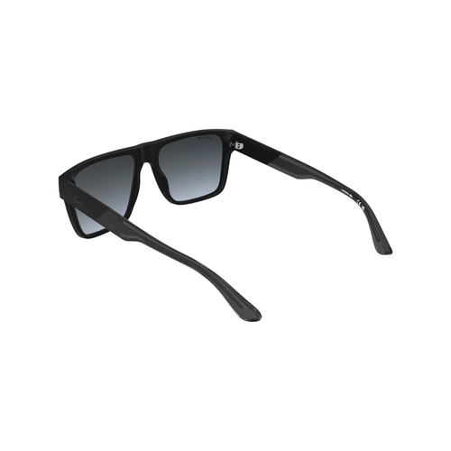 Óculos de Sol Lacoste L6085S 002 58 Acetato Preto com lentes na cor Cinza Degradê