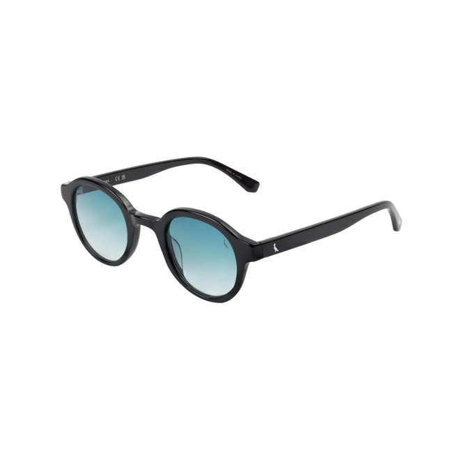 Óculos de Sol Reserva RSV6022S 001 46 Acetato Preto com lentes na cor Azul Degradê 1