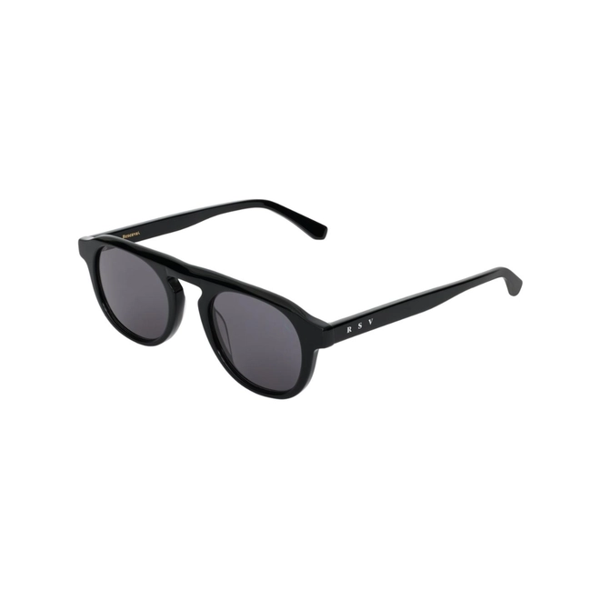 Óculos de Sol Reserva RSV6031S 001 50 Acetato Preto com lentes na cor Cinza Escuro 1