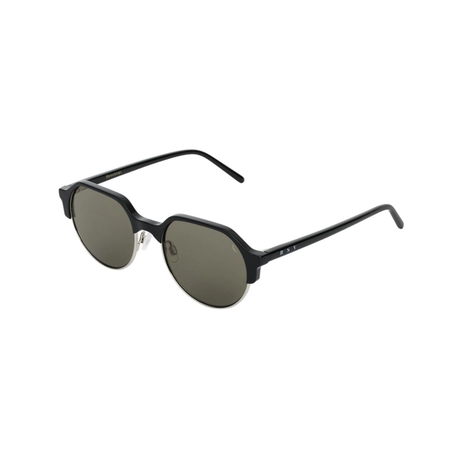 Óculos de Sol Reserva RSV6032S 001 52 Acetato Preto com lentes na cor Verde 1