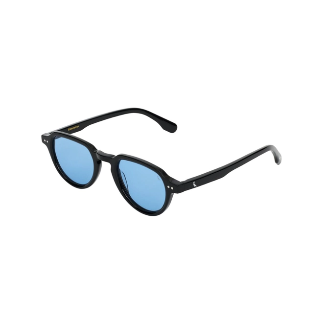Óculos de Sol Reserva RSV6034S 001 49 Acetato Preto com lentes na cor Azul 1