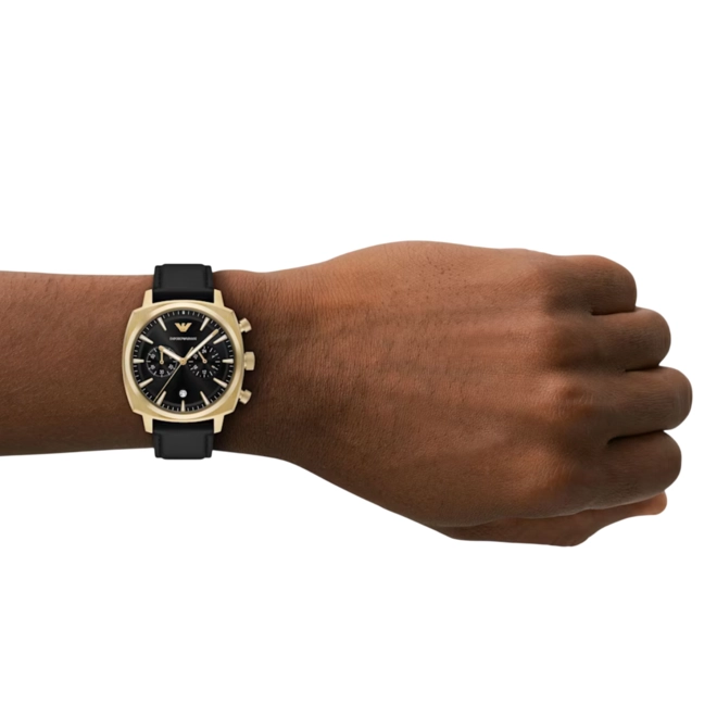 Relógio Emporio Armani Carlo Cronógrafo - AR11690B1 P1PX Preto 2