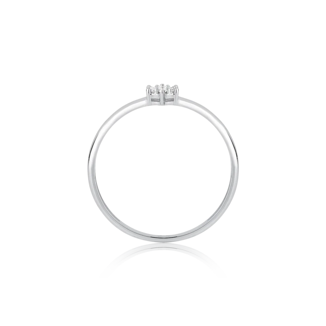 Anel Gifts chuveiro em ouro branco 18k flor com 3,5pts de Diamantes 3