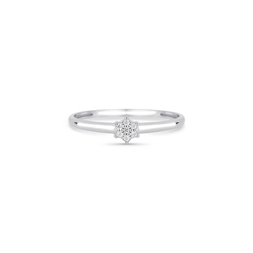 Anel Gifts chuveiro em ouro branco 18k flor com 3,5pts de Diamantes