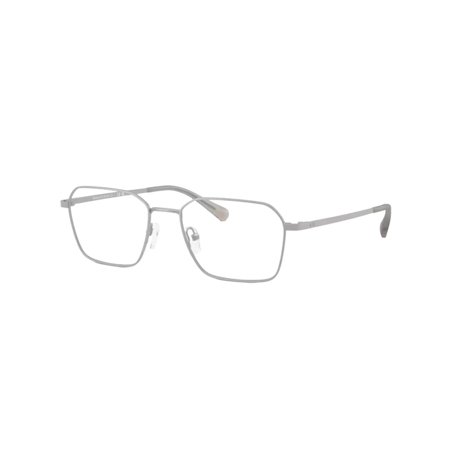 Óculos de Grau Armani Exchange 0AX1079 6020 53 Metal Prata Fosco 1
